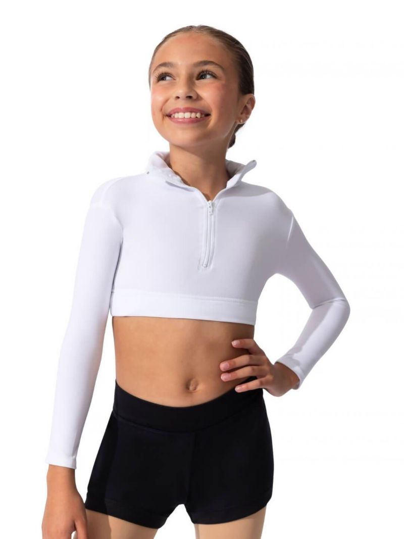 Girls Turtleneck Long Sleeve Top