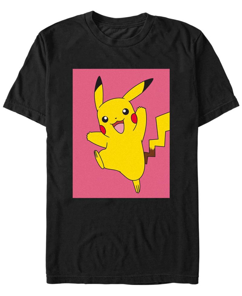 Men's Pokemon Pika Leap Short Sleeve T-shirt