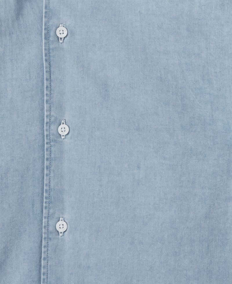 Men's Draper Cutaway Collar Regular-Fit Chambray Shirt