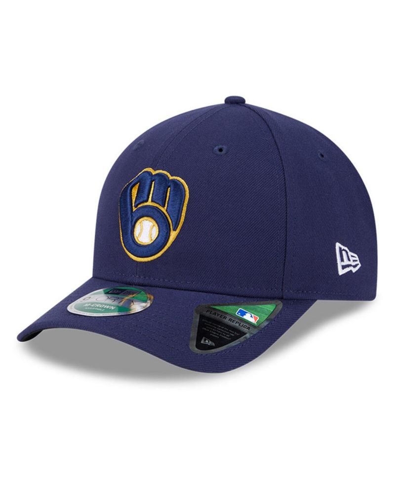 Men's Navy Milwaukee Brewers Player Replica 9FORTY Adjustable Hat