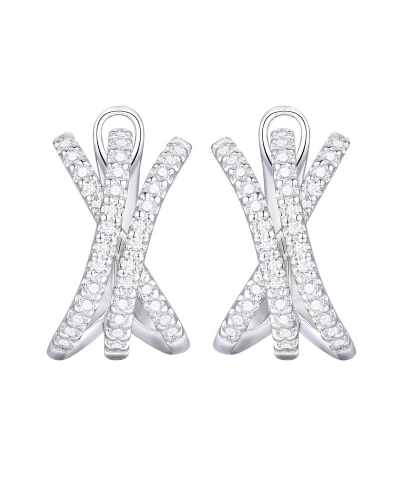 Diamond Earrings (1/2 ct. t.w.) in Sterling Silver