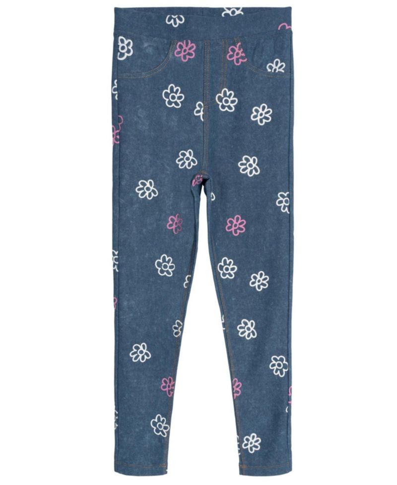 Girls (5 - 12) 2-Piece T-Shirt and Denim Leggings Set