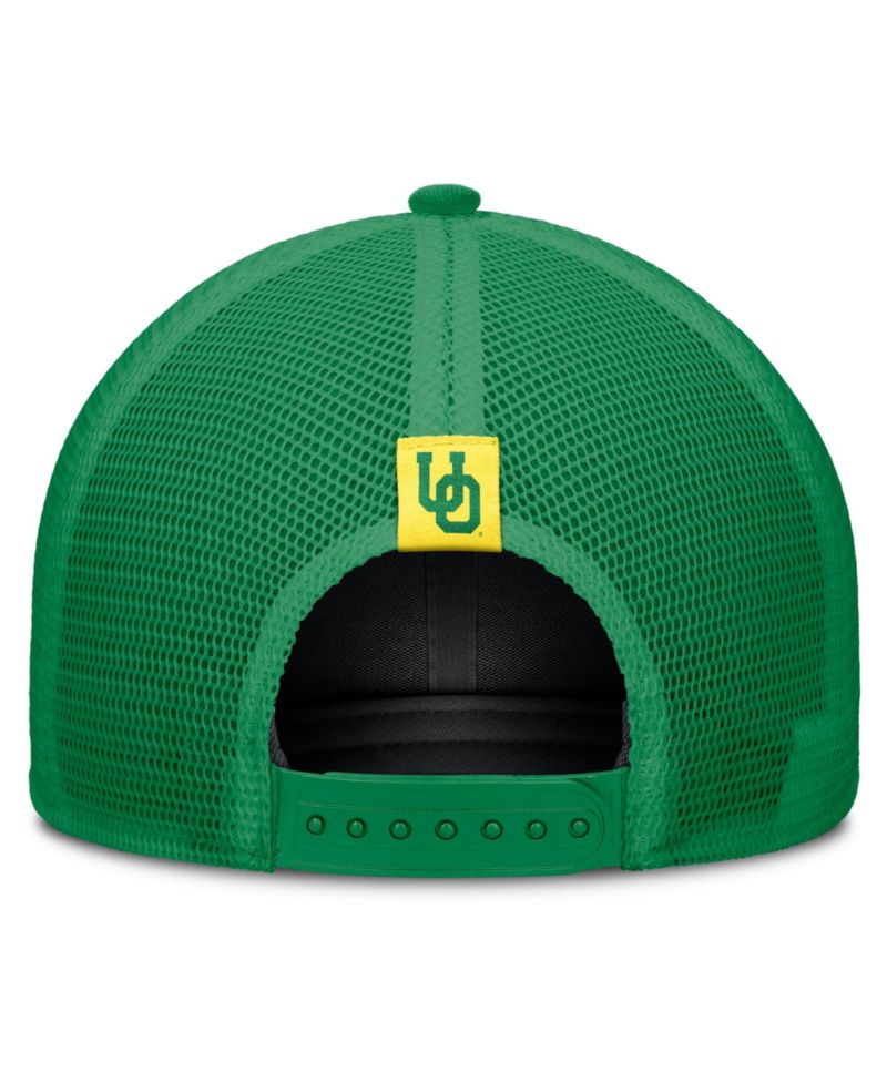 Men's and Women's Beige/Green Oregon Ducks Legacy Rise Trucker Adjustable Hat