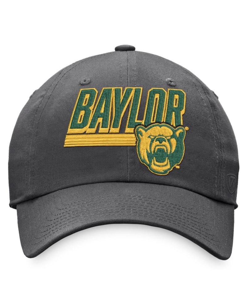 Men's Charcoal Baylor Bears Slice Adjustable Hat