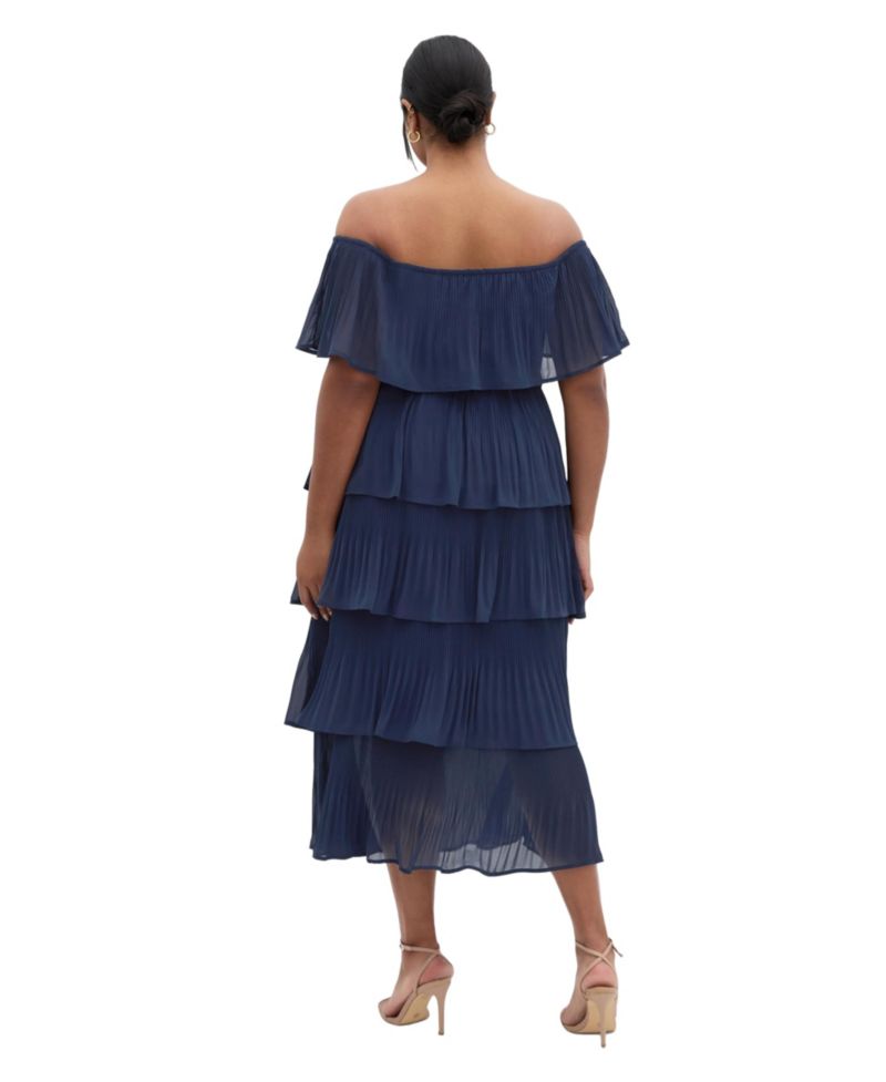 Women's Night Garden Tier Midi Dress