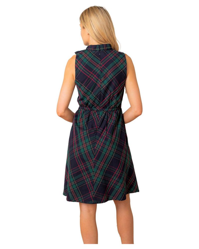 Women's Hope and Henry Organic Sleeveless Bow Neck Dress