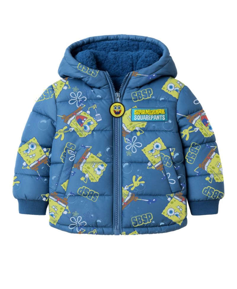 Boys' 2T-7 Printed Puffer Jacket