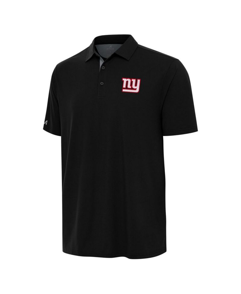 Men's Black/Gray New York Giants Era Polo Shirt