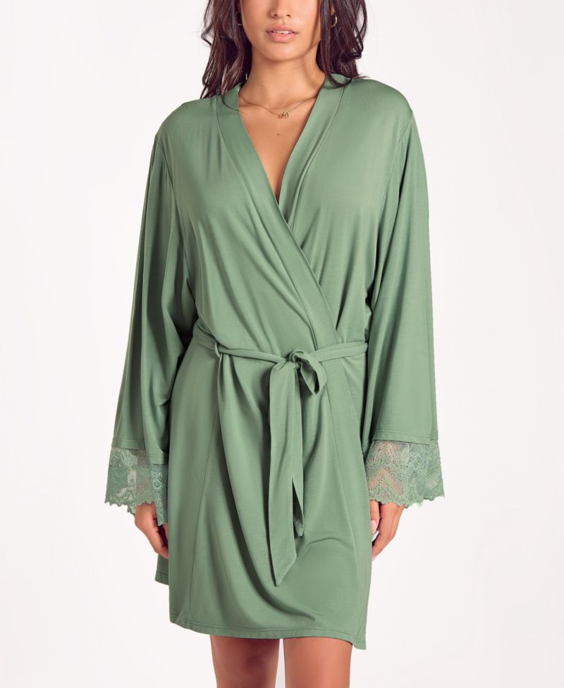 Women's Modal Stretch Knit Long-Sleeve Robe