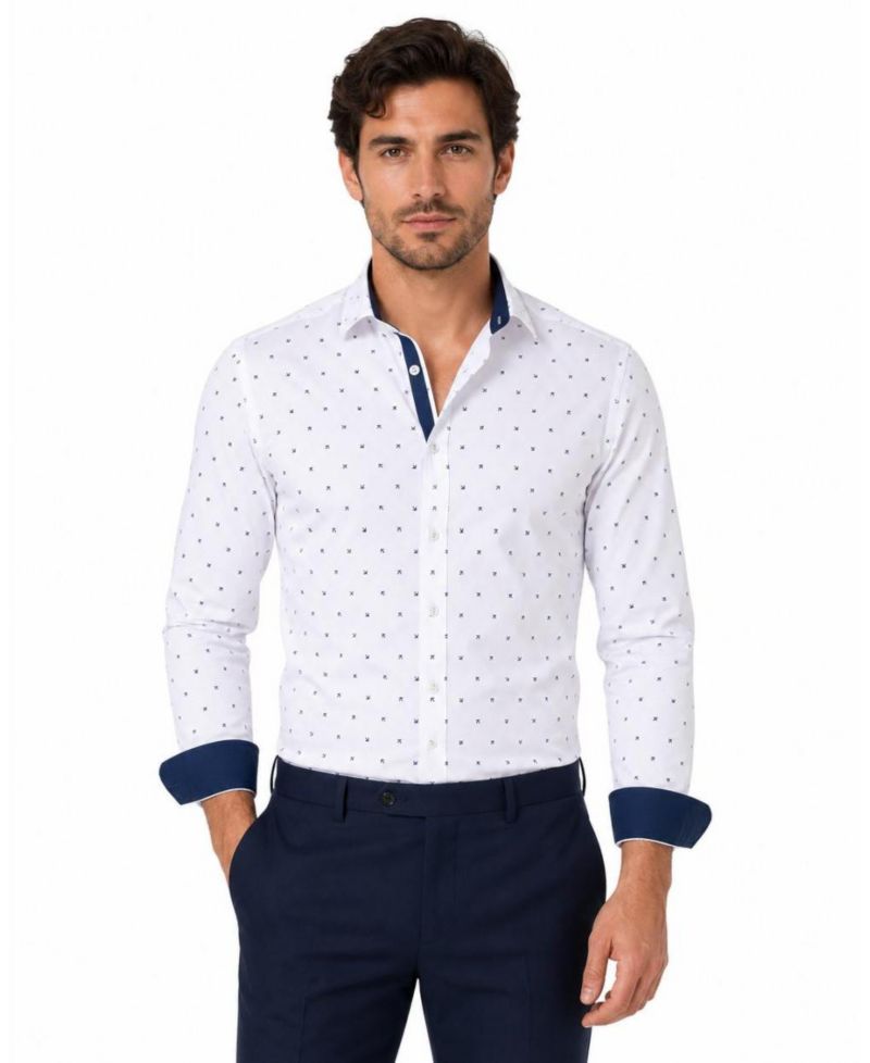 Men's Slim Fit Stylish Button-Down Shirt