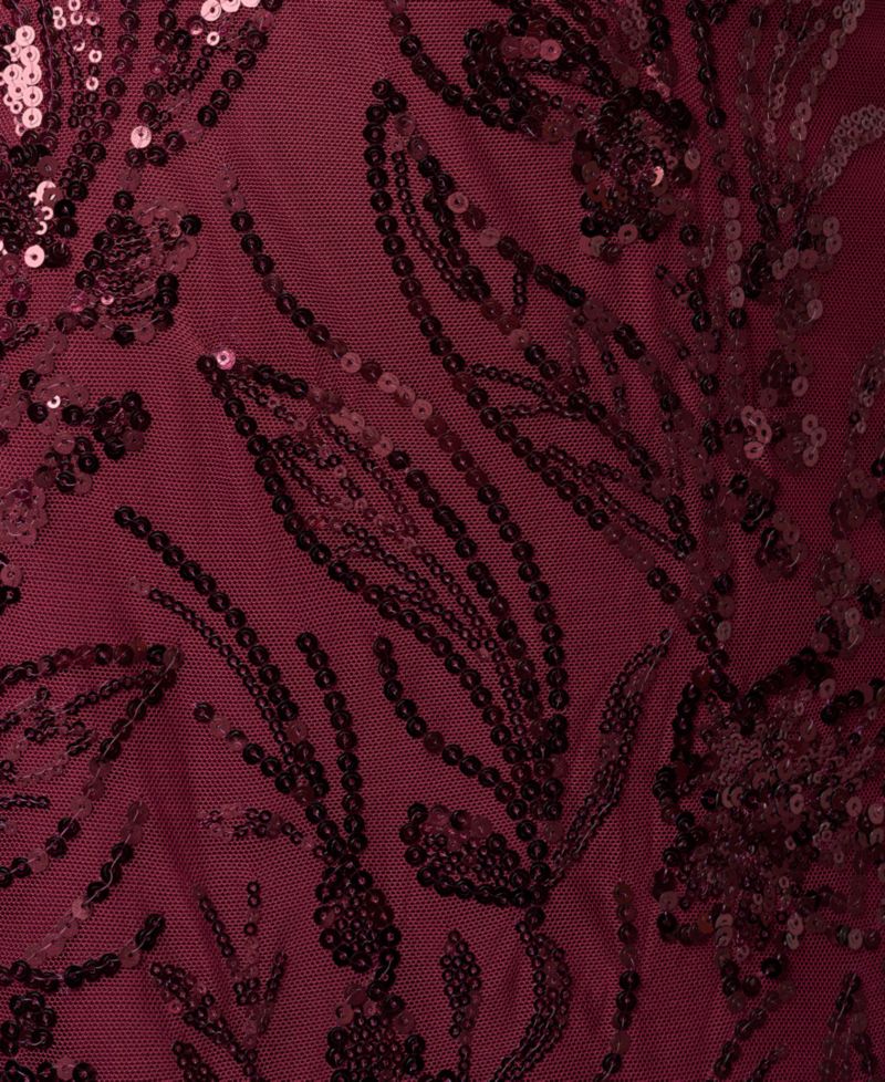 Plus Size V-Neck Column Gown