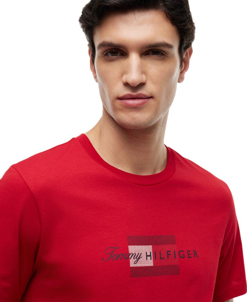 Men's Regular-Fit Script Flag T-Shirt