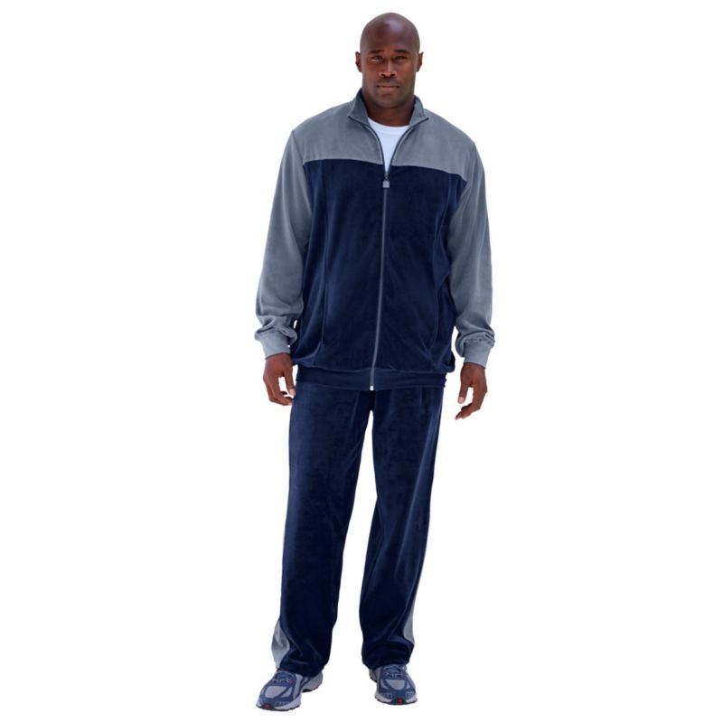 Men's Colorblock Velour Tracksuit