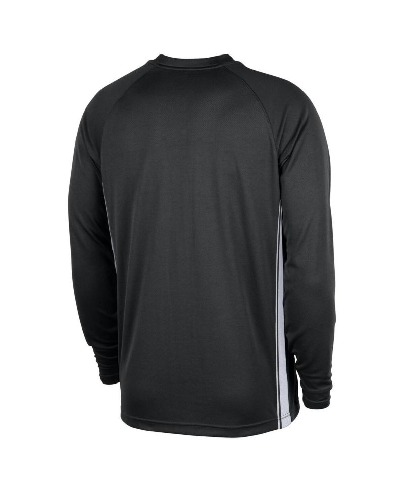 Men's Black Brooklyn Nets 2025/26 Authentic Pre-Game Legend Dri-FIT Long Sleeve Shooting Shirt