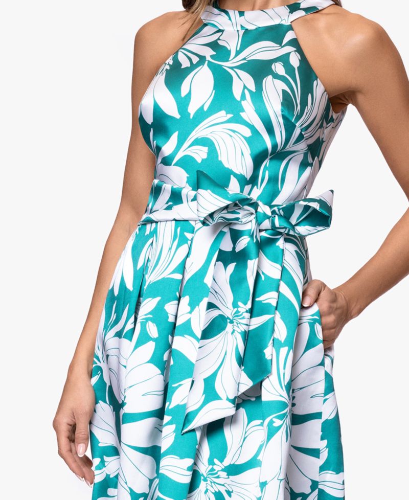 Women's Printed Halter Neck Dress