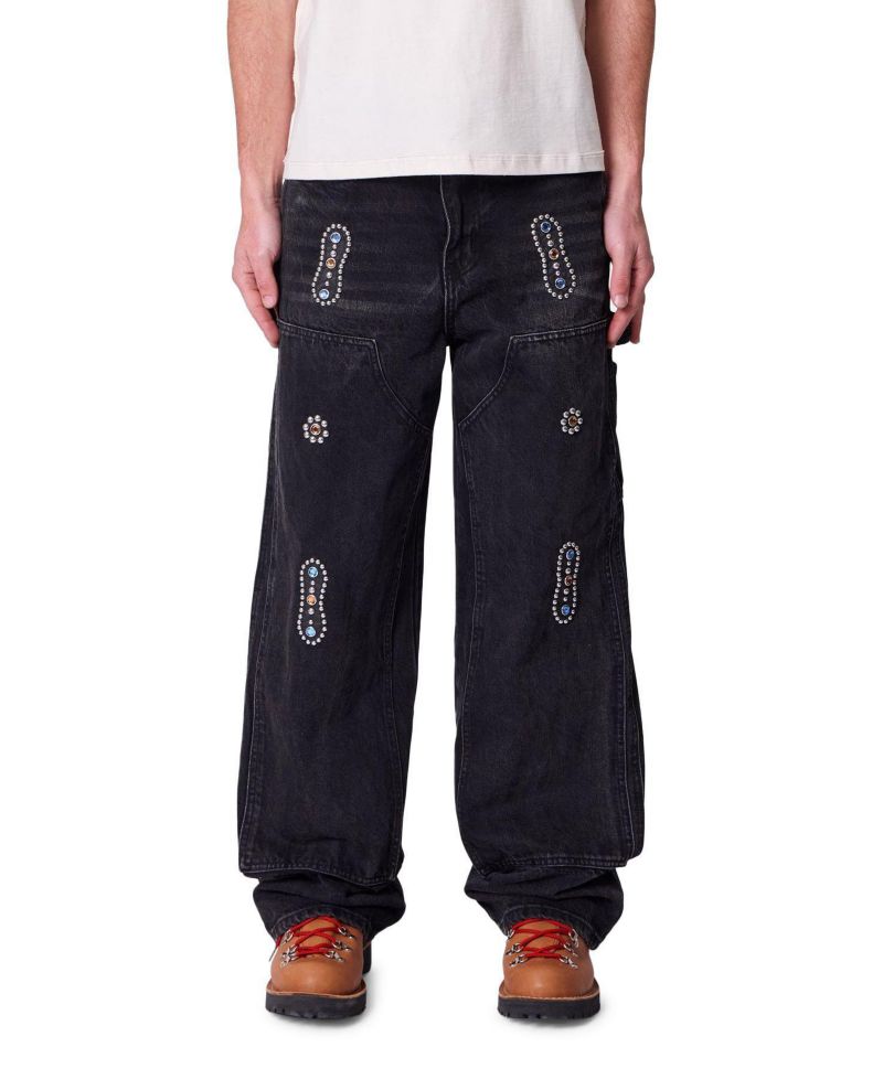 Men's Ultra Baggy Western Jewel Jeans