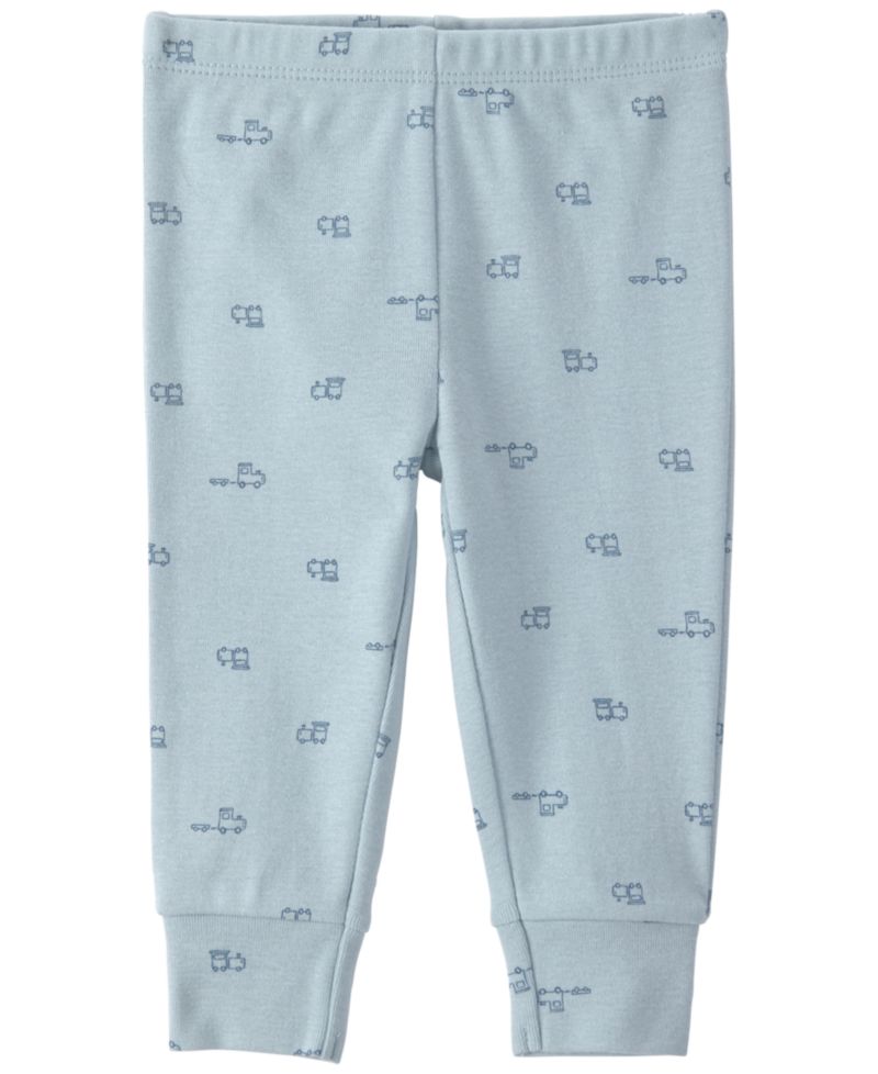 Baby Boys' Train Long-Sleeve Bodysuits and Pants, 3-Piece Set