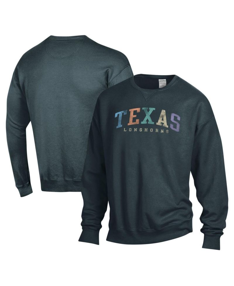 Men's and Women's Gray Texas Longhorns Oversized Pullover Sweatshirt