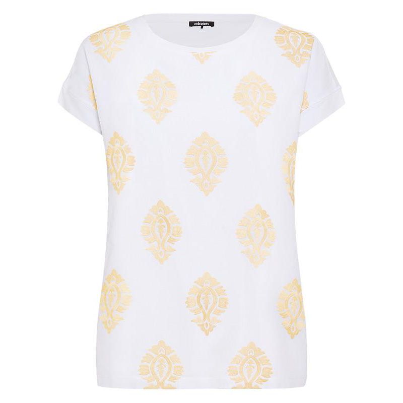 Women's Ornamental Embroidered T-Shirt