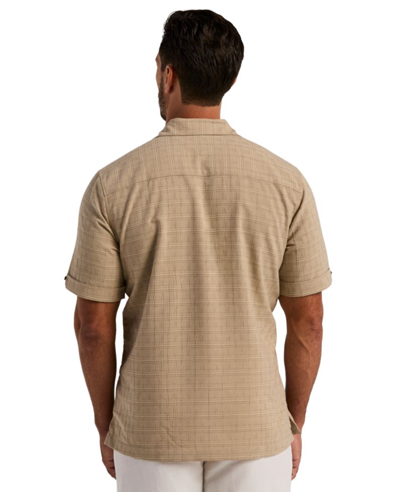 Men's Seersucker Windowpane Shirt