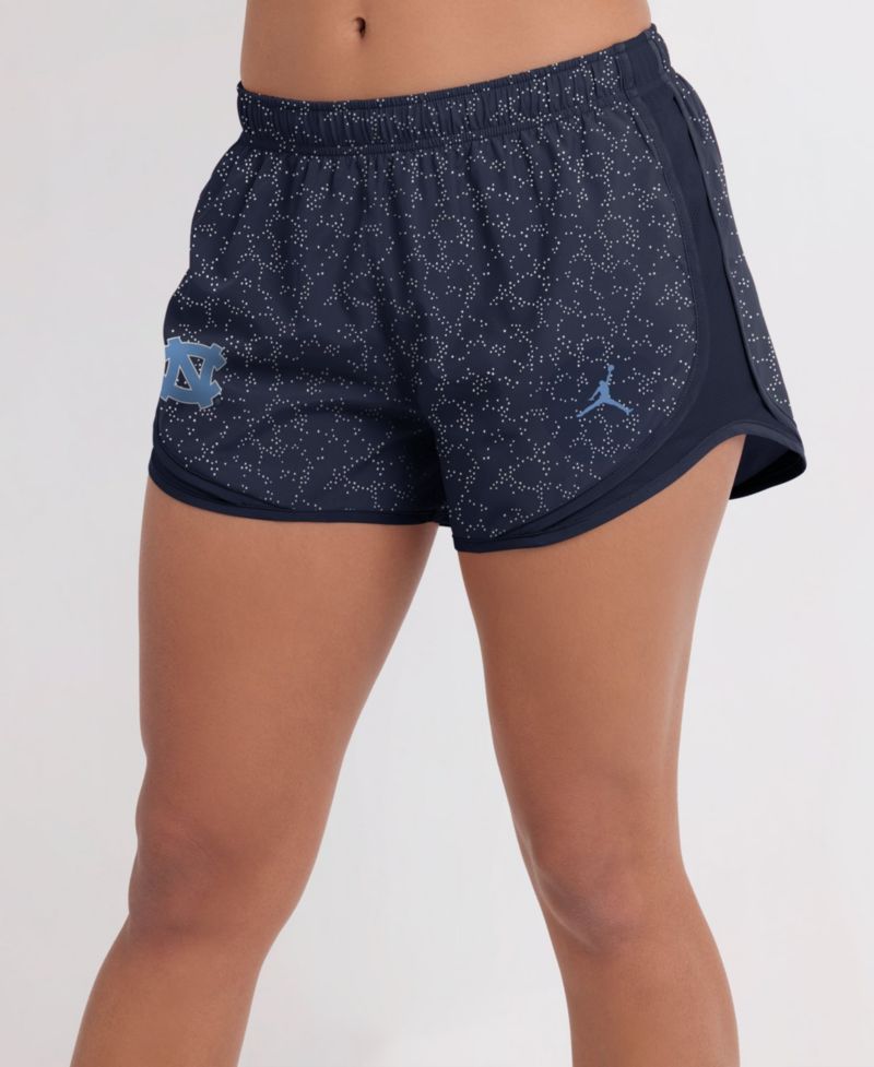 Women's Navy North Carolina Tar Heels Tempo Pattern Dri-FIT Shorts