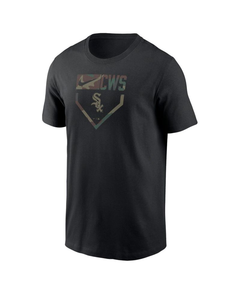 Men's Black Chicago White Sox Camo T-Shirt