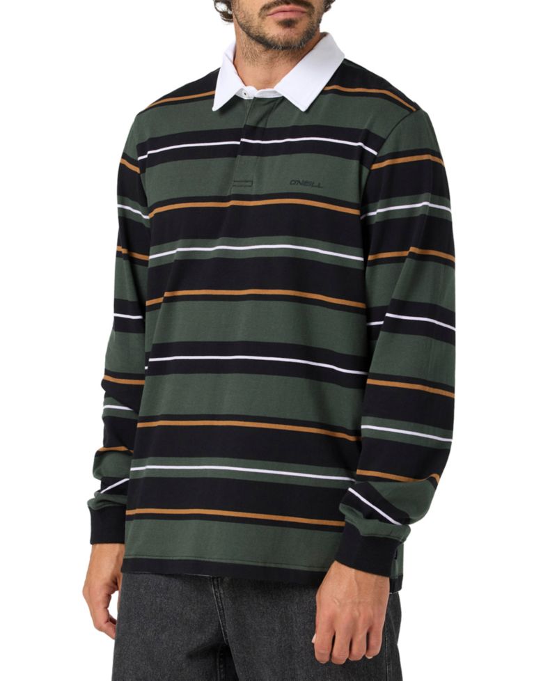 Men's Tickets Long-Sleeve Stripe Rugby Shirt