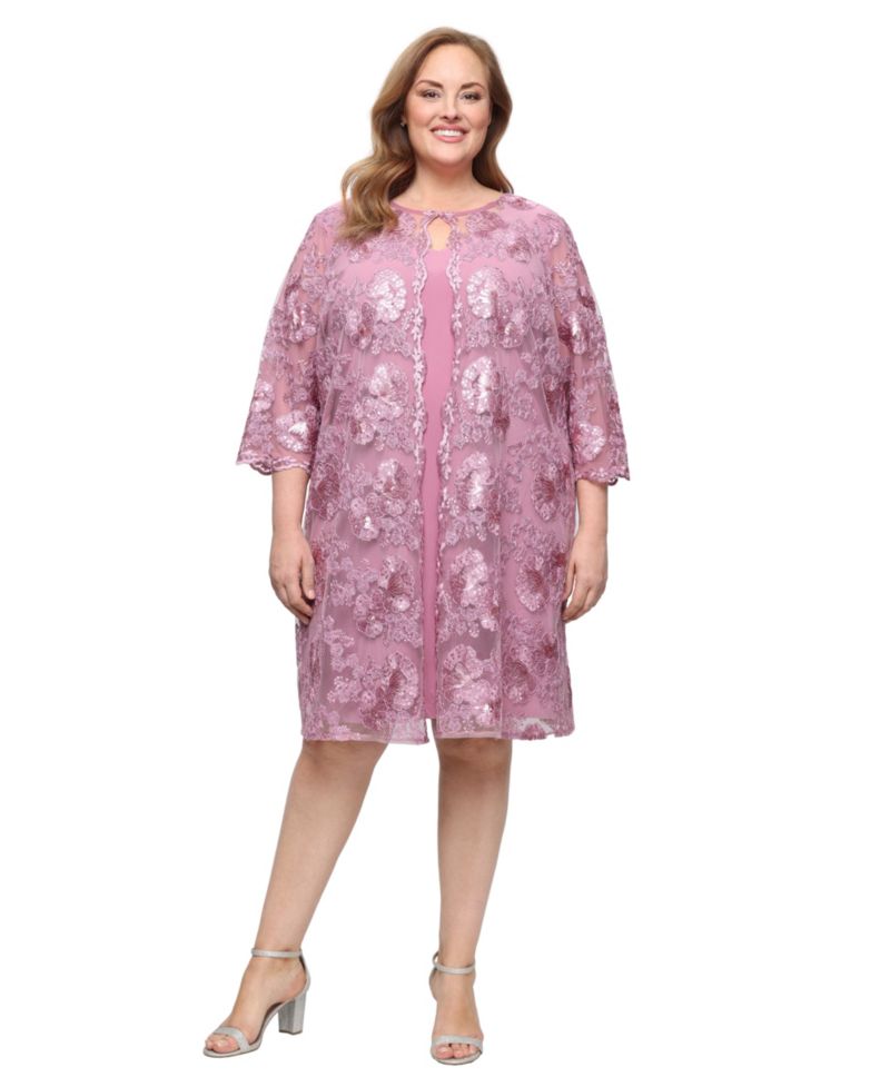 Plus Size Scoop Neck Midi Dress