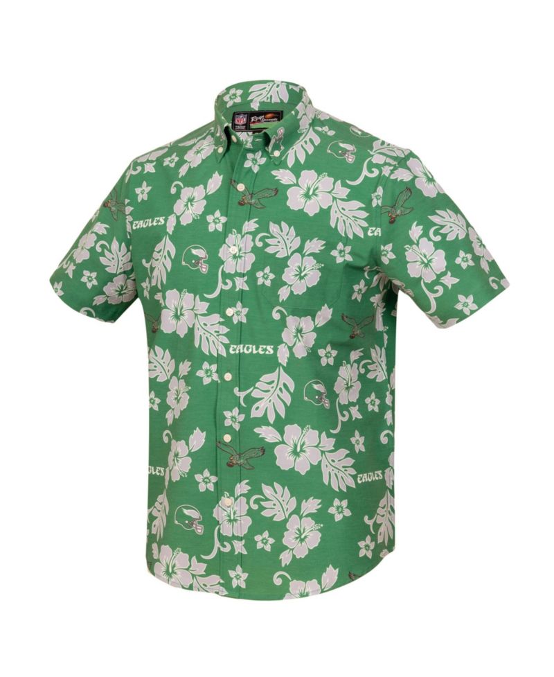 Men's Kelly Green Philadelphia Eagles Kekai Performance Button-Down Shirt