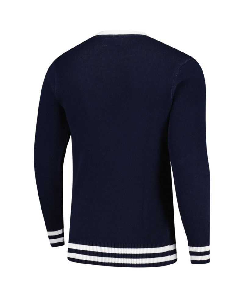 Men's and Women's Navy Auburn Tigers Renew Knit Vintage Pullover Sweater