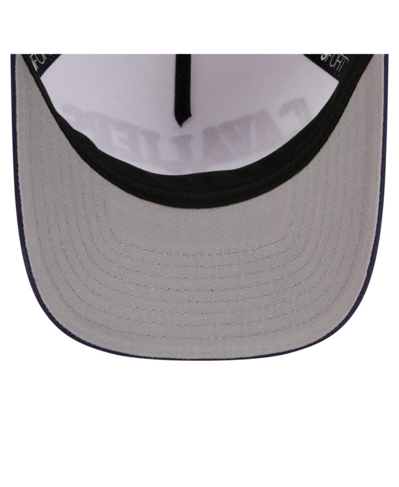 Men's White/Navy Virginia Cavaliers Arch Two-Tone Rope 9FORTY A-Frame M-Crown Adjustable Hat