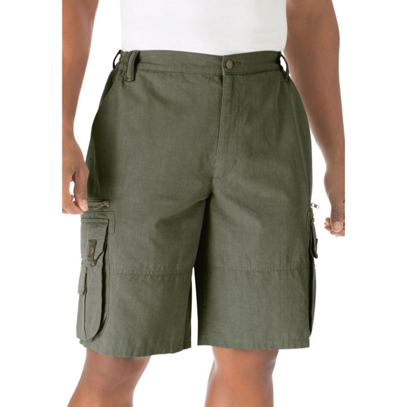 Men's by KingSize Ripstop 10" Cargo Shorts