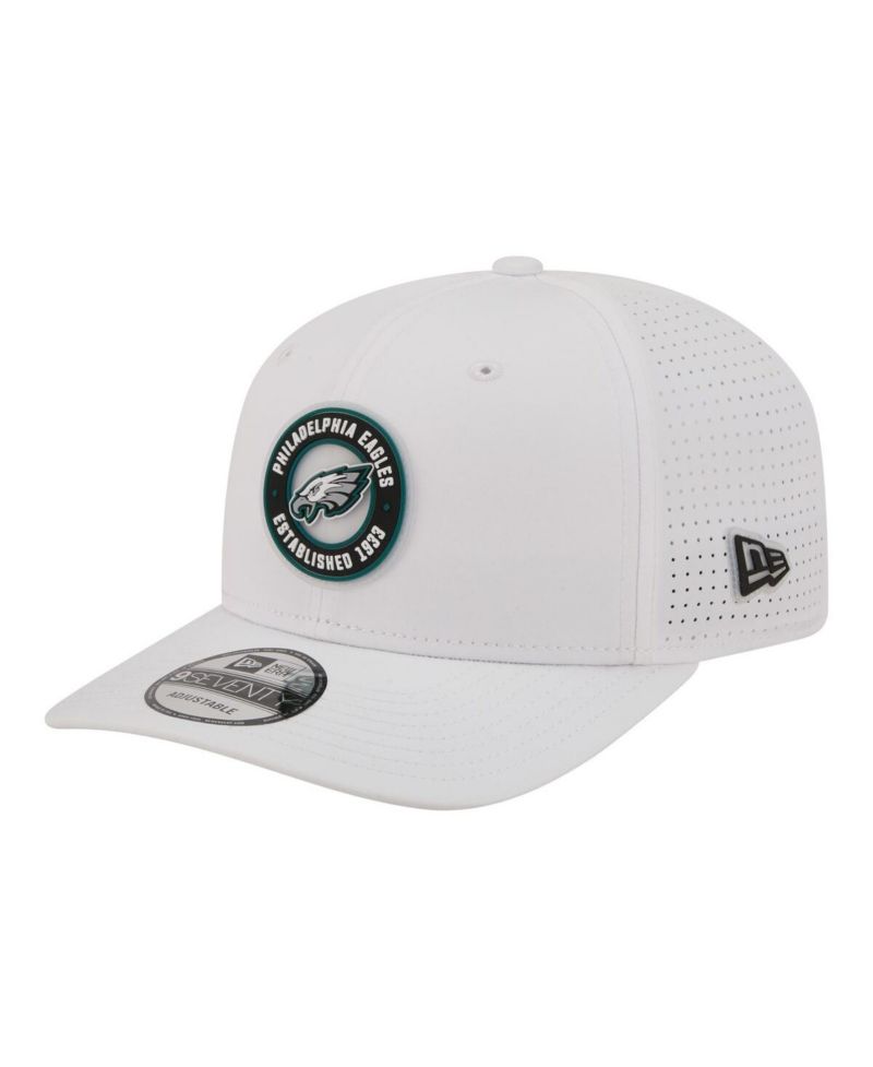 Men's White Philadelphia Eagles COOLERA 9SEVENTY Adjustable Hat