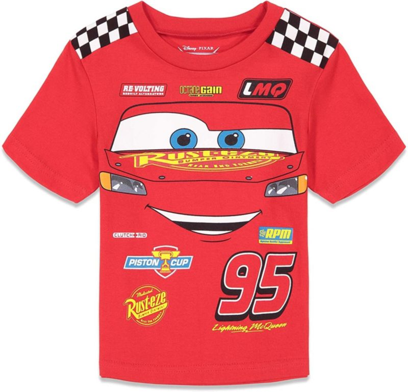 Little Boys Tow Mater Lightning McQueen 3 Pack T-Shirts