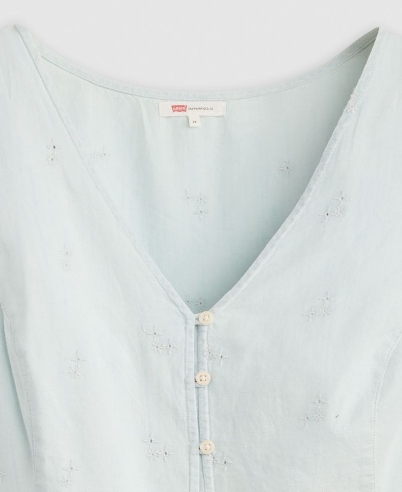 Plus Size Teagan V-Neck Sleeveless Blouse