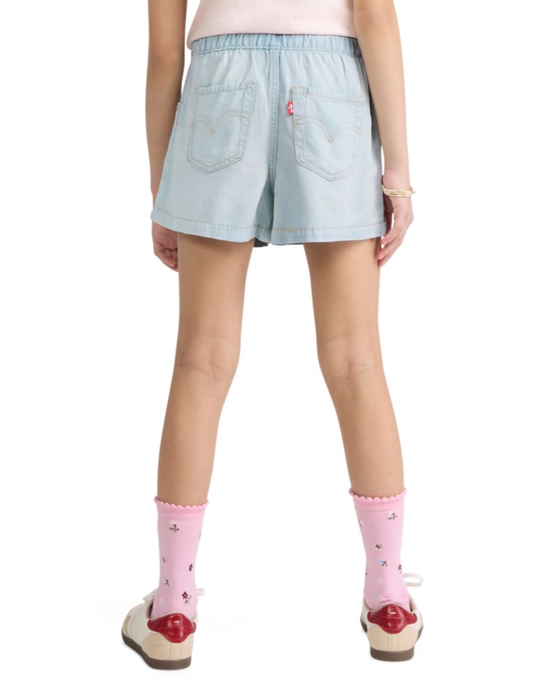 Girls' 7-16 Denim Parachute Shorts