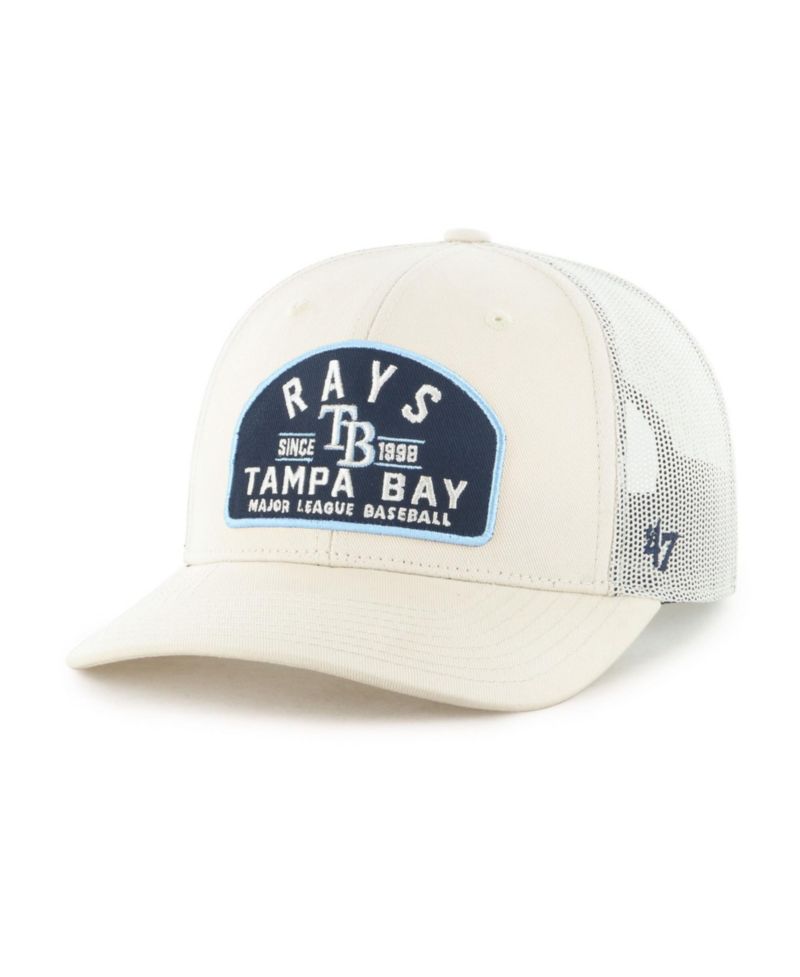 Men's Cream Tampa Bay Rays Leland Adjustable Trucker Hat