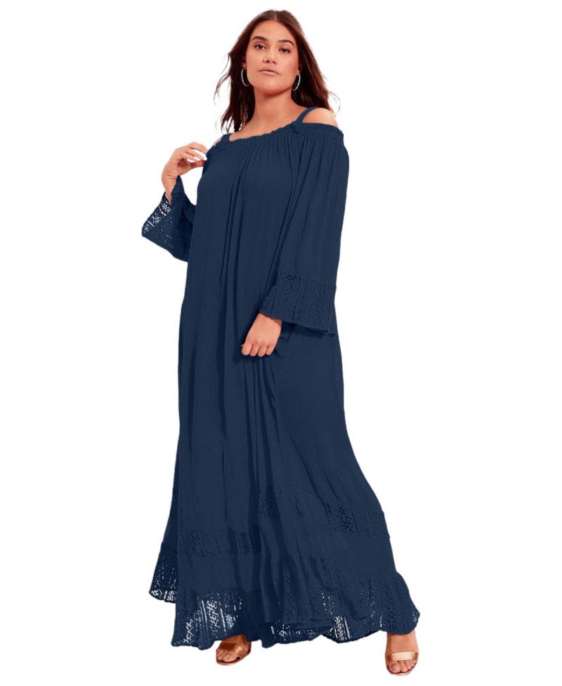 Women's June and Vie Off-The-Shoulder Maxi Dress
