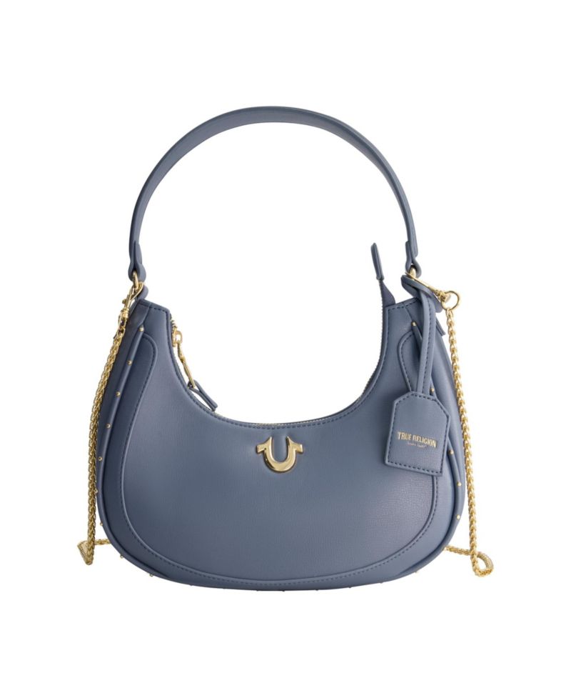 Zip Top Crescent Hobo Bag