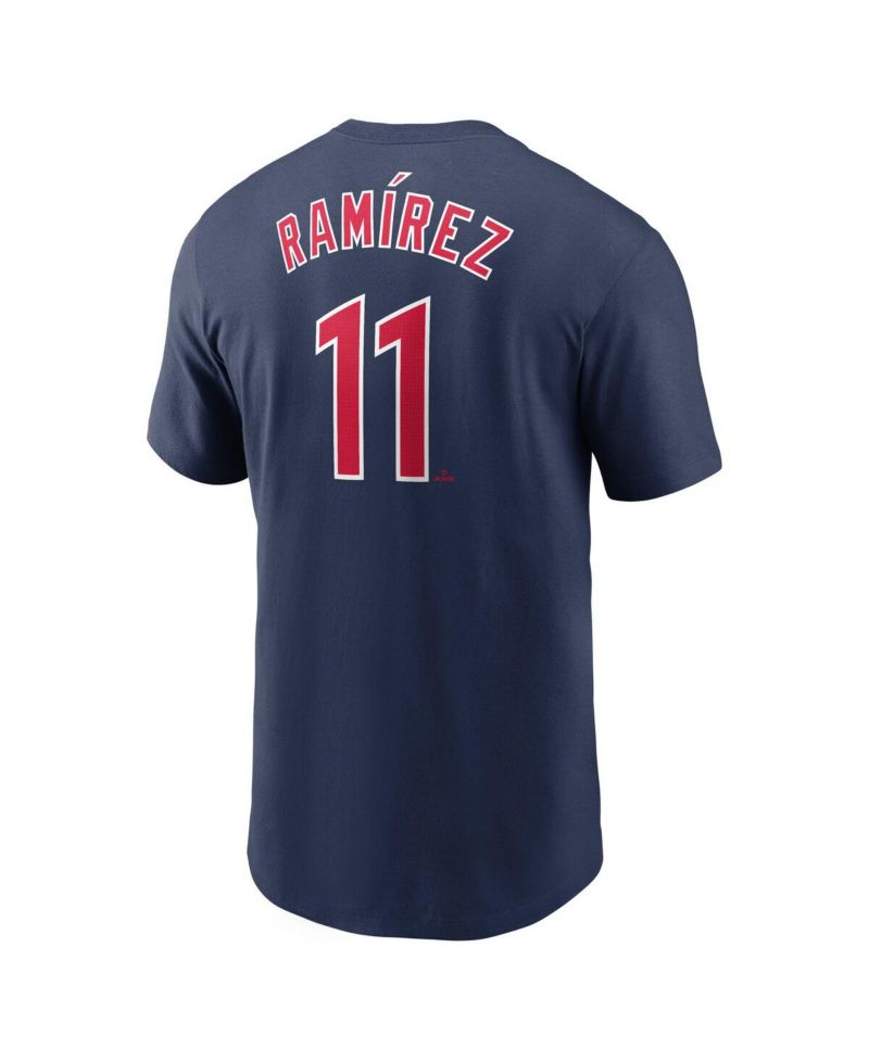 Men's Jose Ramirez Navy Cleveland Guardians Fuse Name & Number T-Shirt