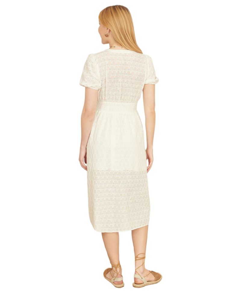 Women's Broderie Anglaise Midi Dress