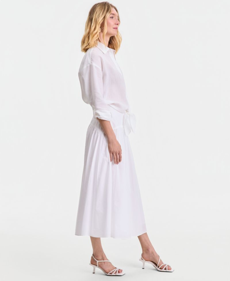 Women's Cotton Midi Skirt