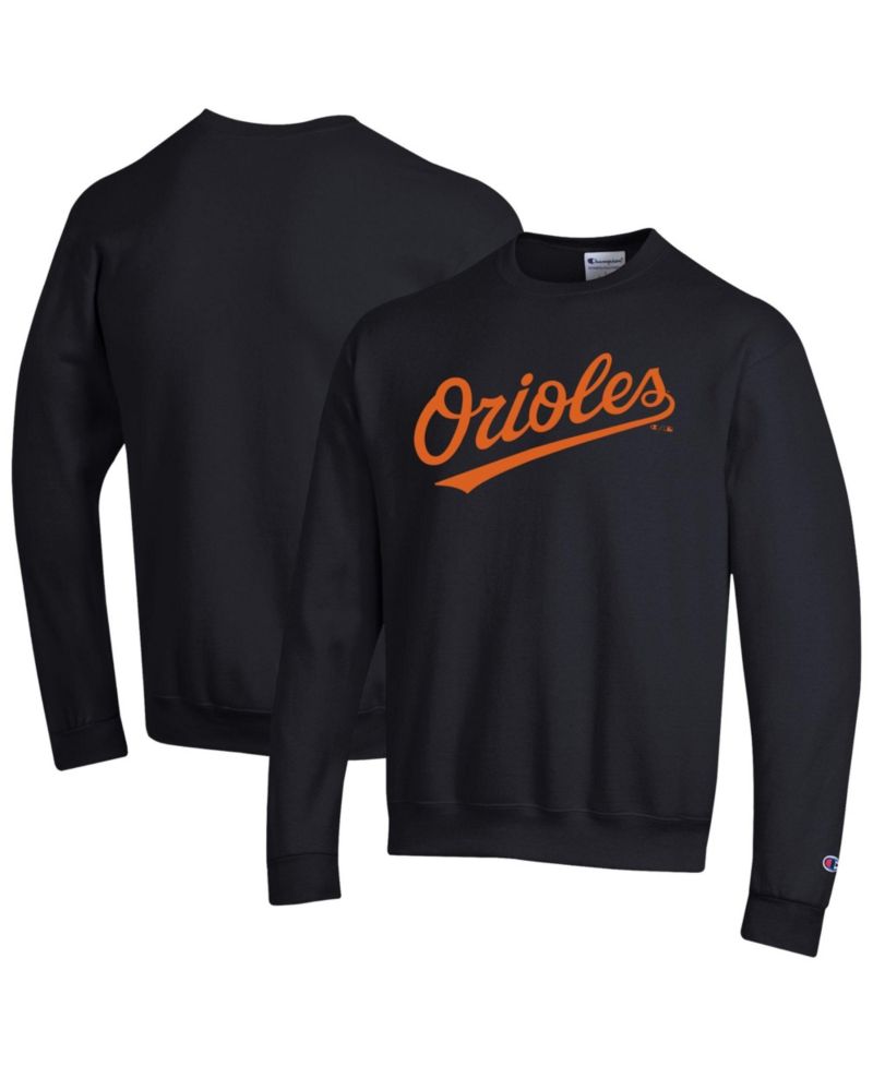 Men's Black Baltimore Orioles Powerblend Wordmark Sweatshirt
