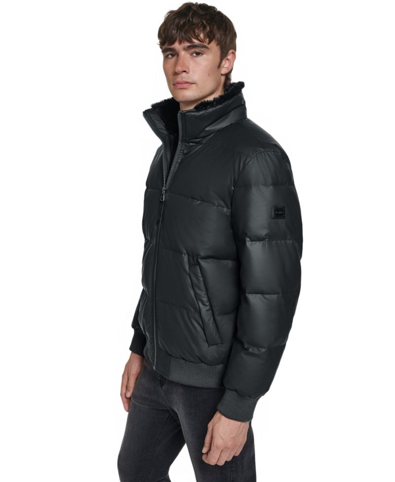 Men's Bomber Jacket with Sherpa Collar