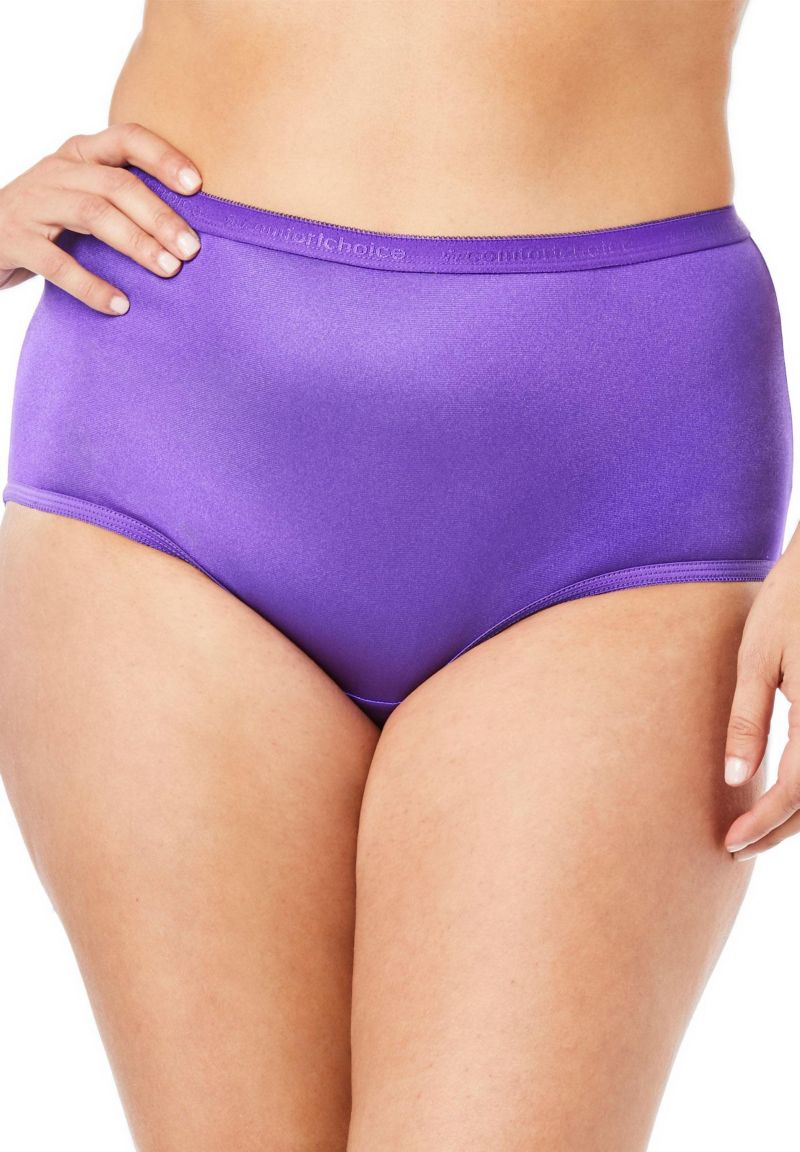 Women's Full Coverage Classic Nylon Brief Pack