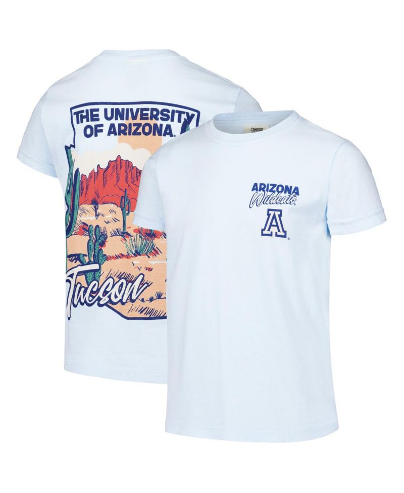 Big Boys and Girls Blue Arizona Wildcats Hyperlocal Comfort Colors T-Shirt