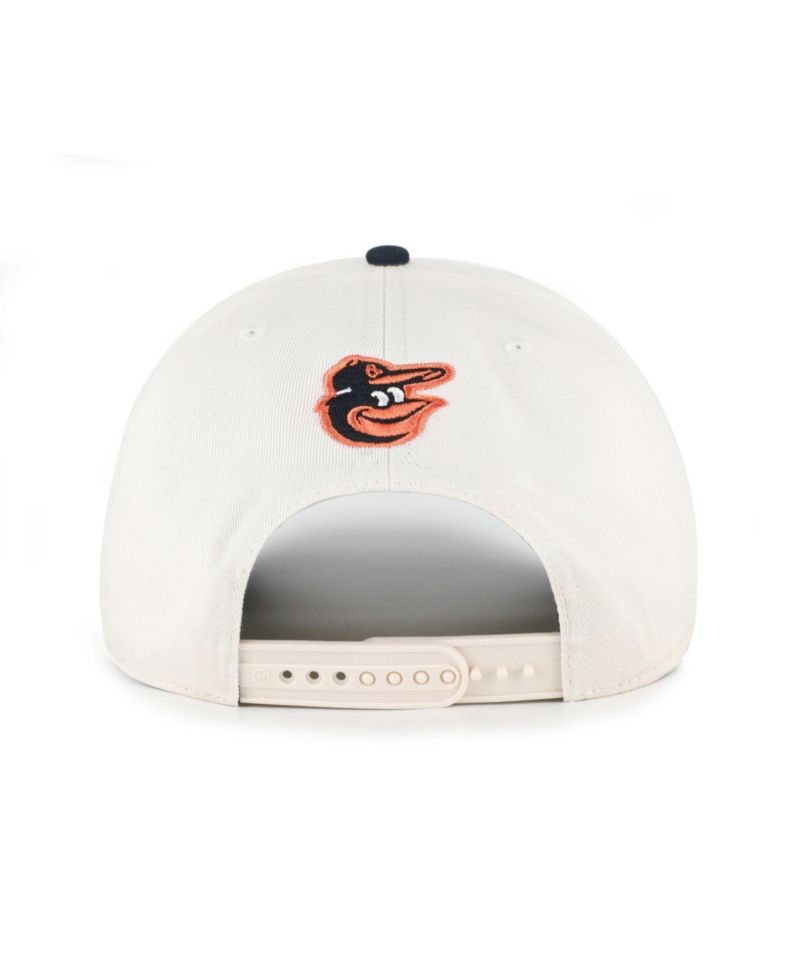 Men's and Women's '47 Natural/Black Baltimore Orioles Rope Script Hitch Adjustable Hat
