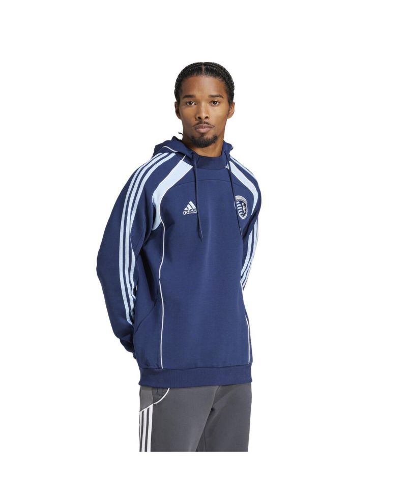 Men's Navy Sporting Kansas City 2025 Travel Pullover Hoodie
