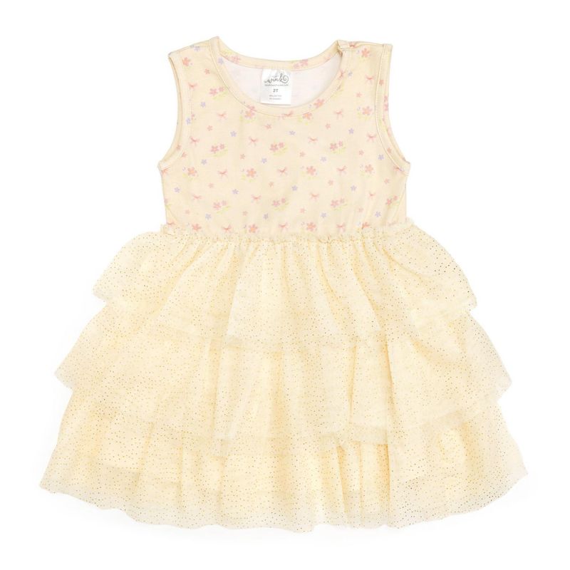 Baby Girls Lemon Floral Tank Tutu Dress
