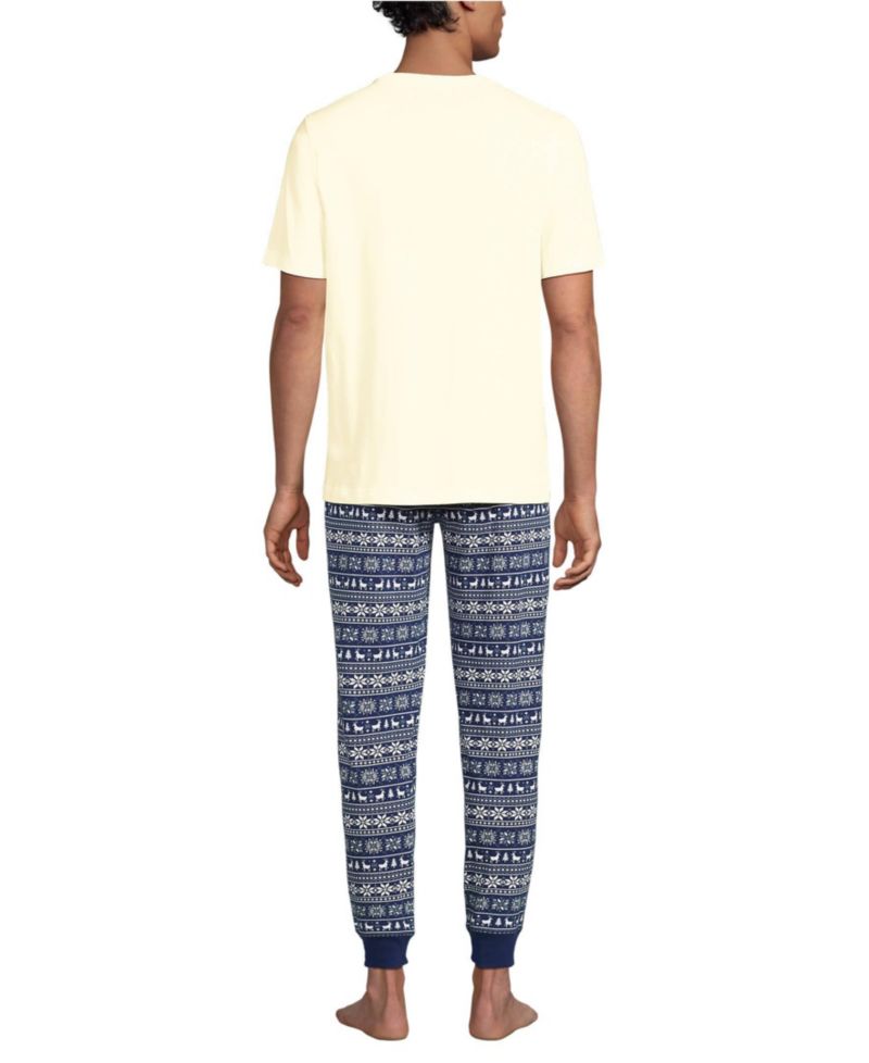 Men's Knit Jersey Pajama Sleep Set